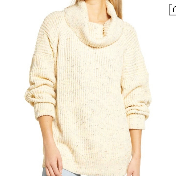 New Free People cowl neck Knitted  Sweater - Picture 5 of 14